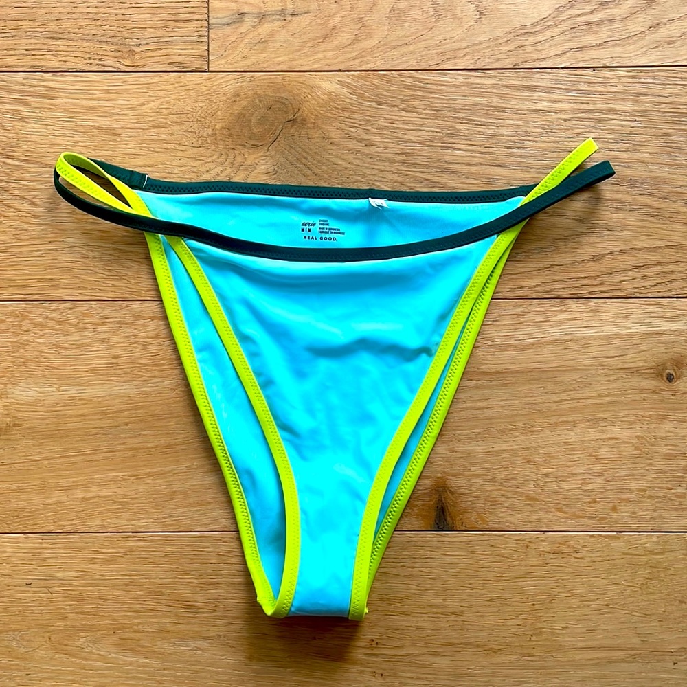 Aerie High Cut Cheeky Bikini Bottoms Size Medium
